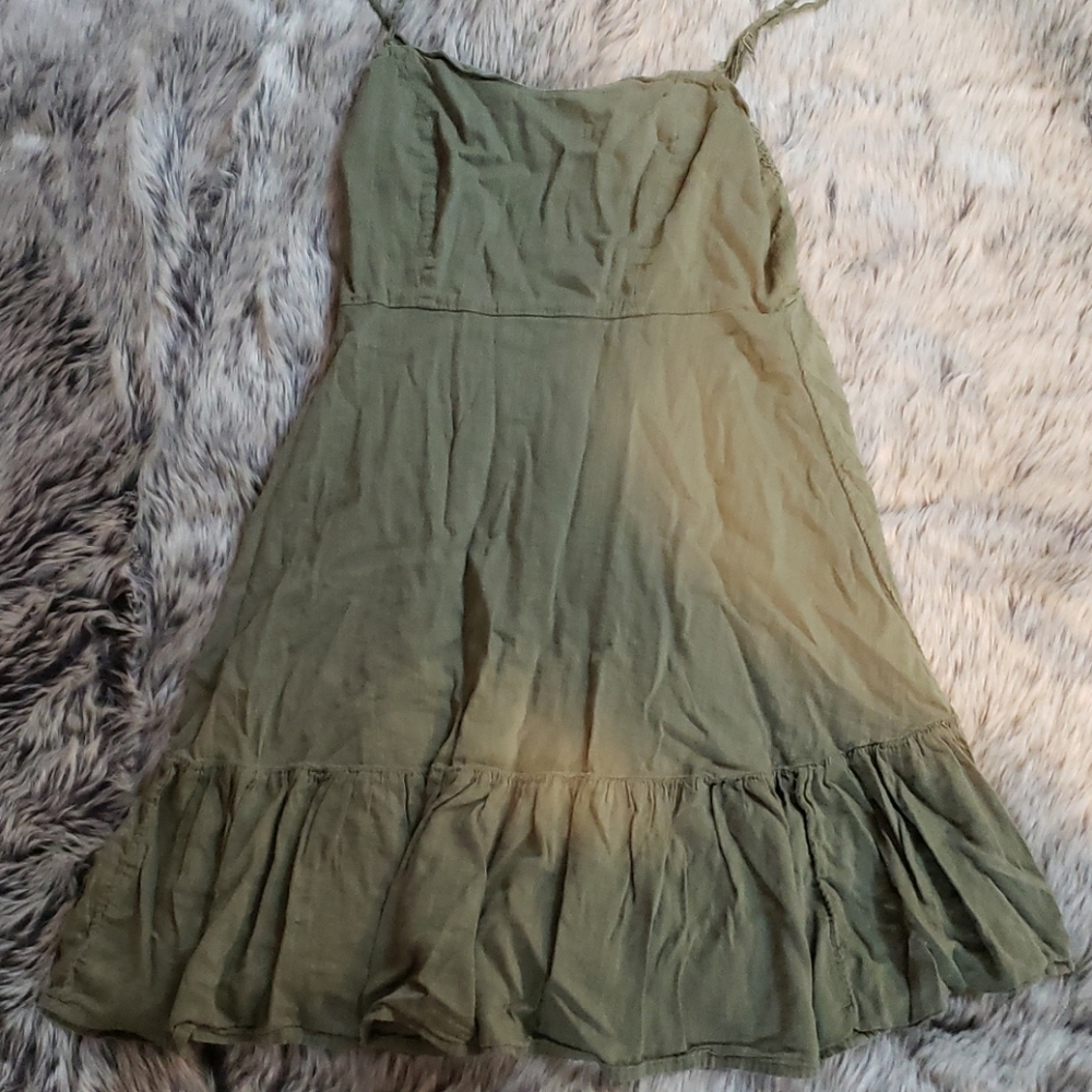 Army green old navy dress
